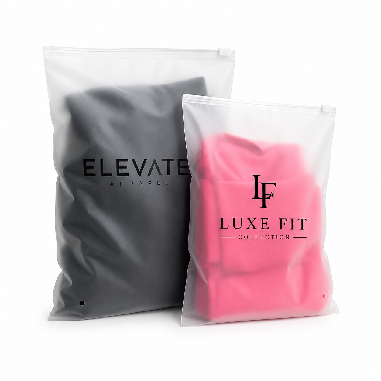 Frosted Zipper bags