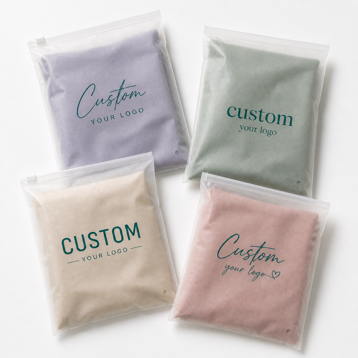 Frosted Zipper bags