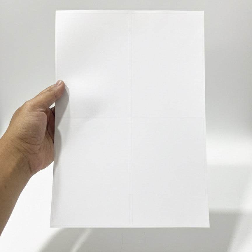 Shipping label - 4 cut (A4 size)