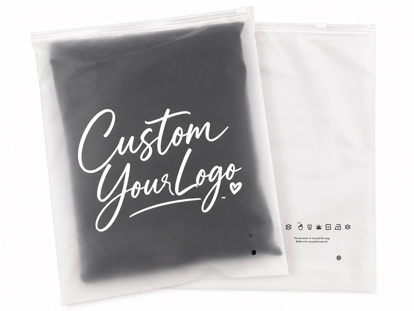 Frosted Zipper bags