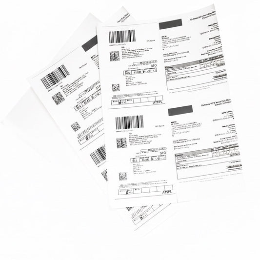 Shipping label - 4 cut (A4 size)