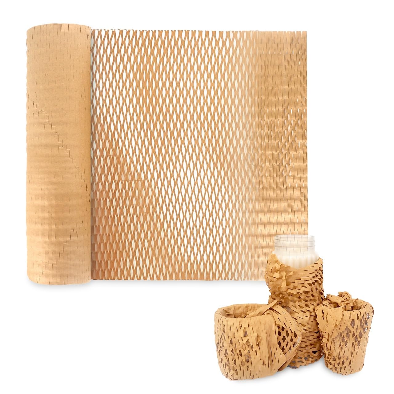 honey comb paper roll packed products