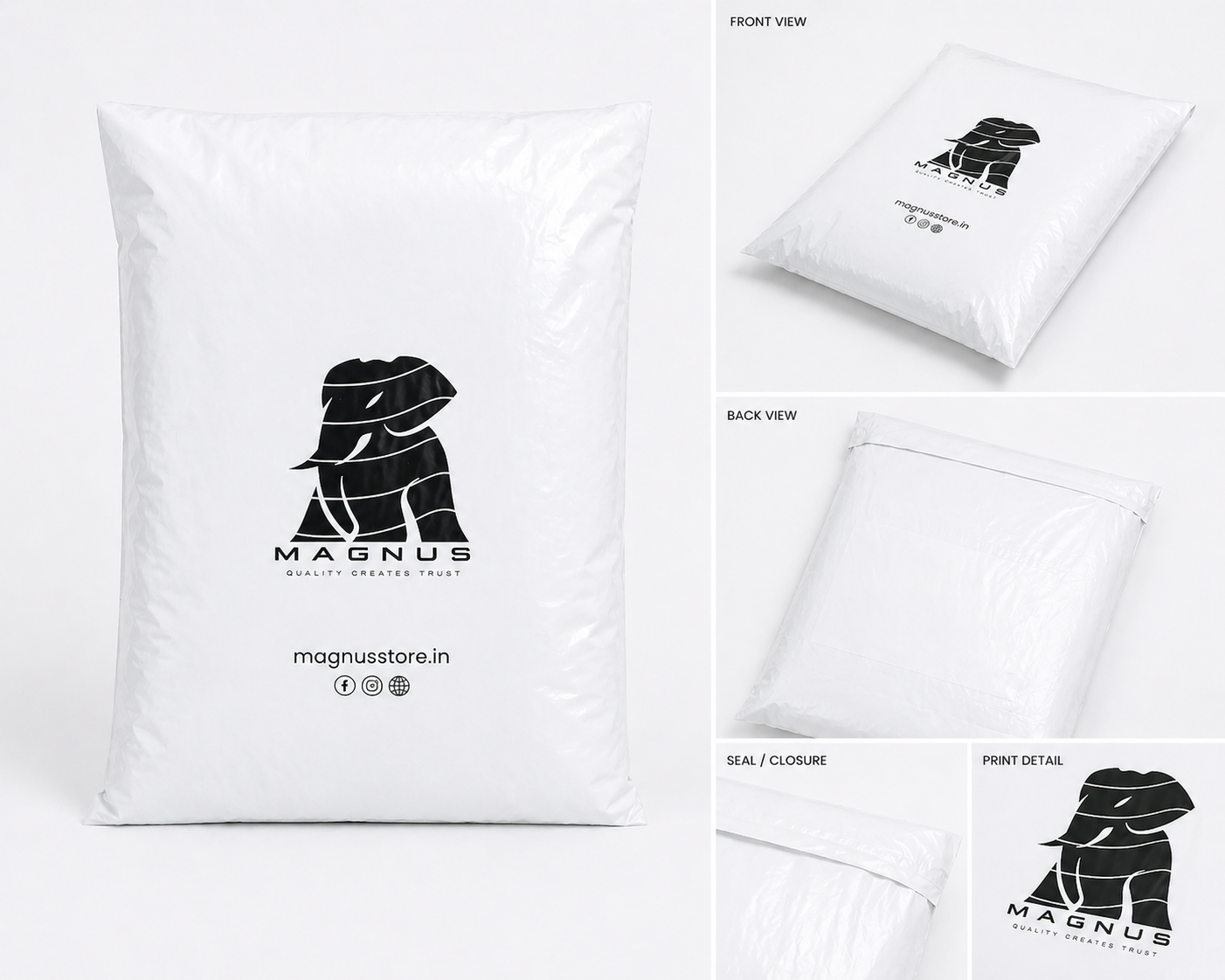 White Printed mailers