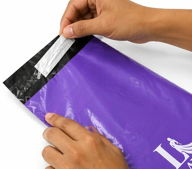 Printed courier covers- purple
